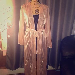 Holiday Sheer Rose Gold Duster Wrap